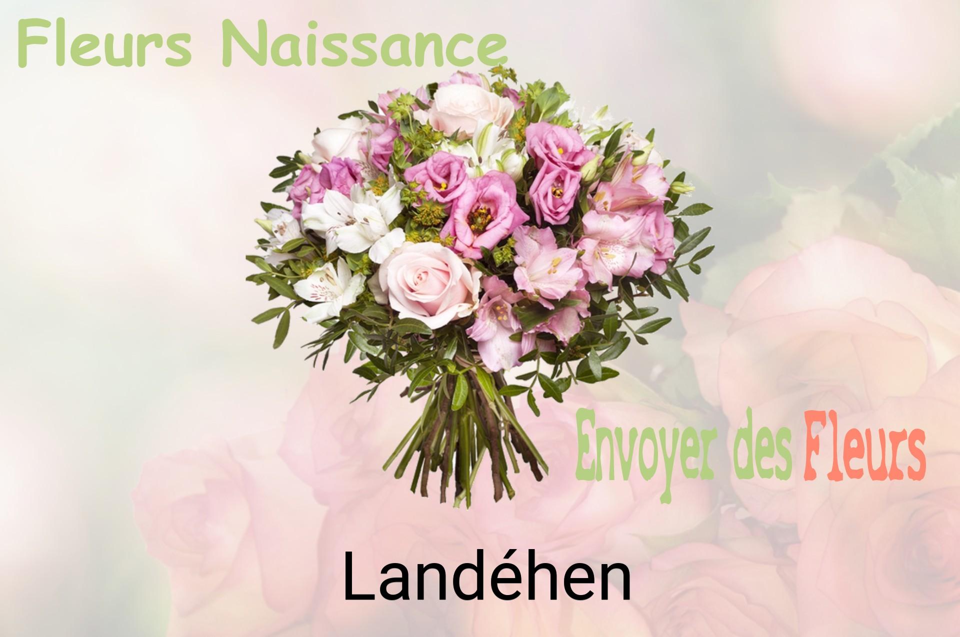 Bouquet de fleurs de naissance livré à Landéhen